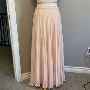 Soft Pink Banana Republic Accordian Pleated Skirt sz 4